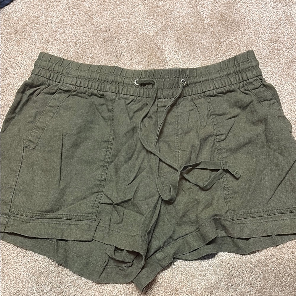 GAP Green Cargo Shorts with Elastic Waistband
